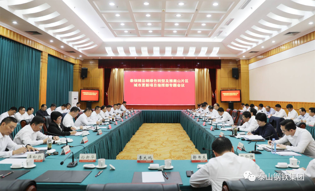 泰鋼精品鋼綠色轉型及雅鹿山片區城市更新項目指揮部專題會議召開